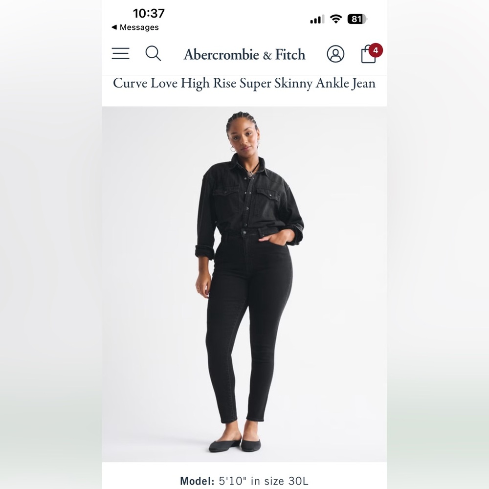 Abercrombie & Fitch Women's Black Skinny Jeans